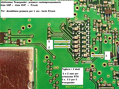 ICOM IC-2820: la modifica