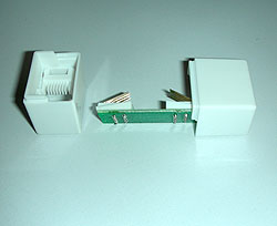 Connettore disassemblato