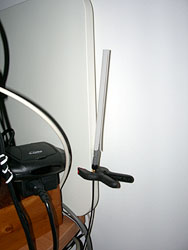 L'antenna nella sua sede definitiva