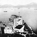 La Batteria Santa Maria subito dopo la capitolazione La Batteria Santa Maria subito dopo la capitolazione