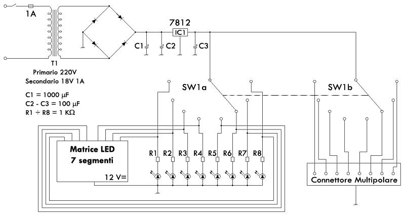 Schema elettrico del controller
